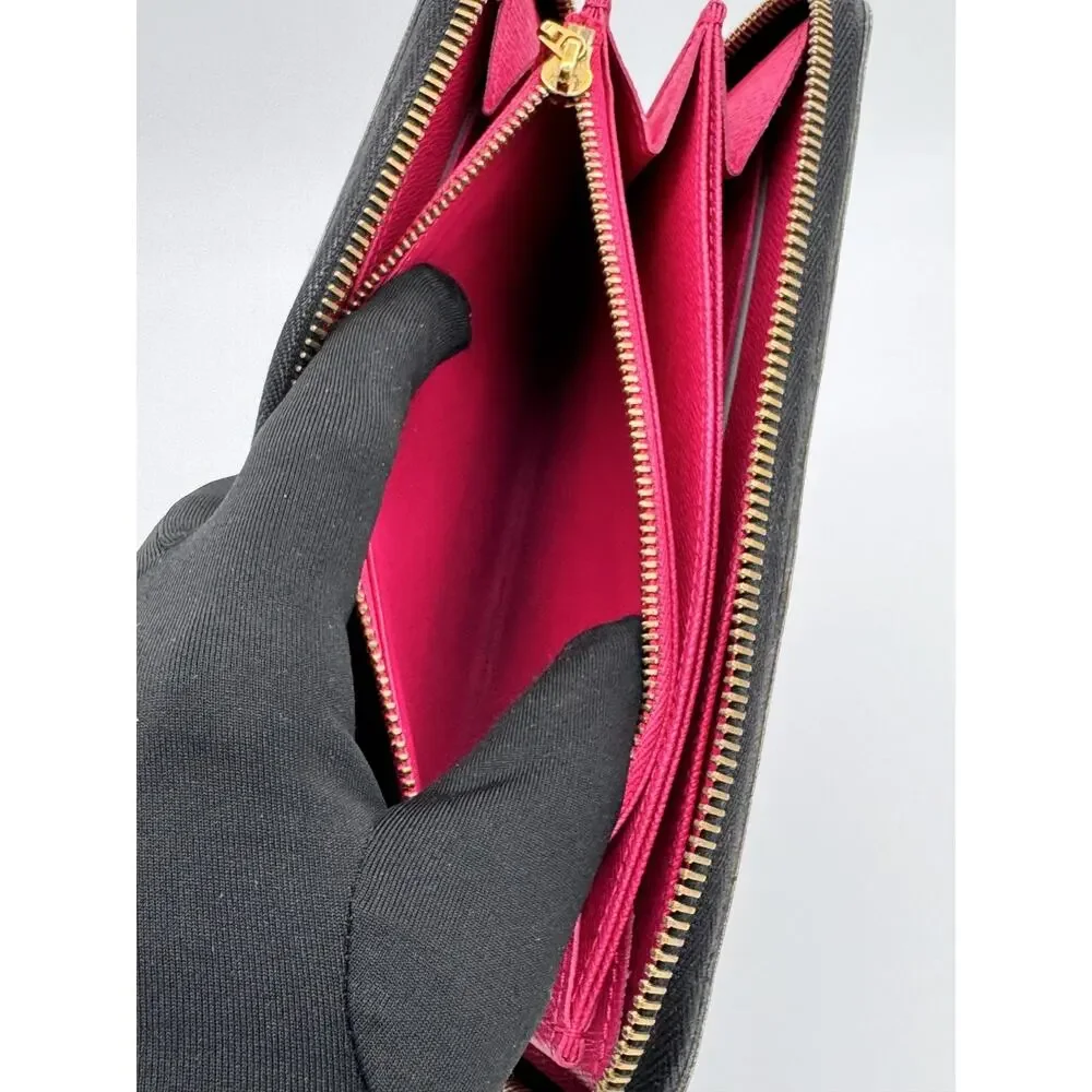 LV Full Set - Multicolor Zippy Wallet Noir Black Monogram Murakami CA0194 Auth